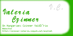 valeria czinner business card